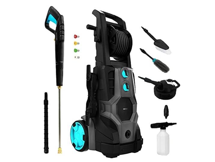 Cecotec HydroBoost 3200 TotalClean\, 3200 W\, Moteur Brushless\, Maison\, Jardin ou Voiture\, Débit 540 l/h\, Pression 225 Bars\, Pompe en Aluminium\, Rayon d'action 14 m