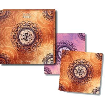 Der Zauber Indiens - Untersetzer orange (2er Set)