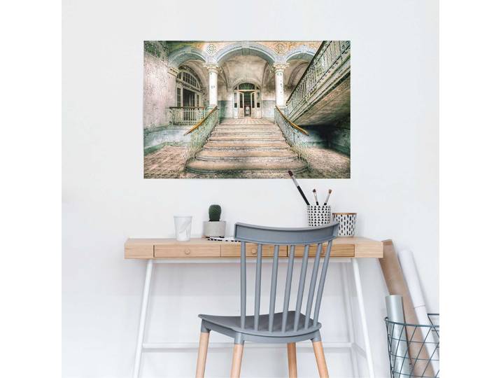 Poster Abandoned Entrance Papier Multicolor 61 x 92 x 0cm