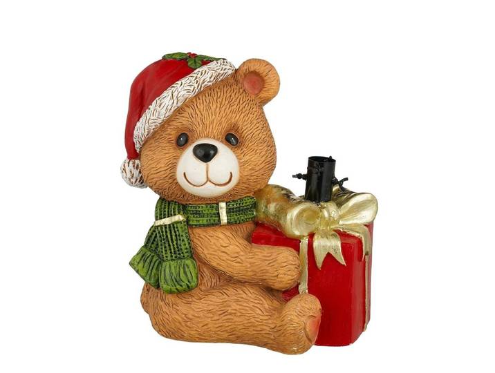Luca kerstboomstandaard beer 39.5 cm bruin