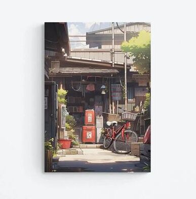 Inspire Select Ancient Pine Tree Canvas Wall Art Japanese Zen Nature Poster For Calm Home Decor tl1757 19.7 X 29.5 In no Frame