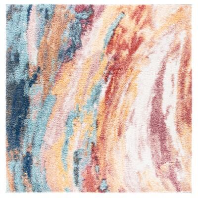 SAFAVIEH Calista Shag Albi Abstract 1-inch Thick Rug