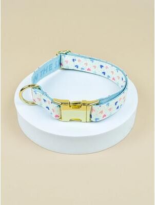 Uplifted Finds Designer Double Sided Printed Pet Collar With Gold Hardware b m