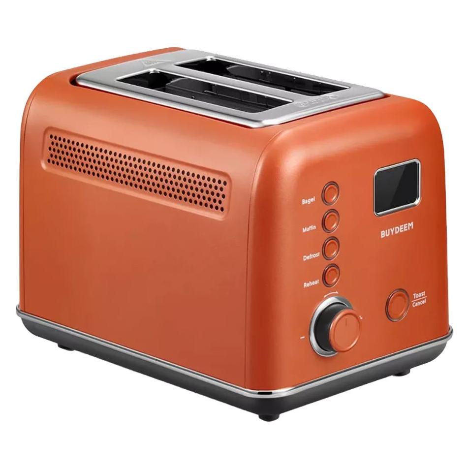 Buydeem Toster 2 Slice Automatic Metal Toaster, Modell DT730E, Farbe Koi Red, EU (DT730E-KR/EU)