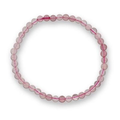 Rosenquarz Edelsteinarmband 3-4mm, J748-09