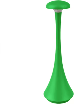 Inspire Essentials Rechargeable Portable LED Mushroom Desk Lamp With Touch Control sand Green