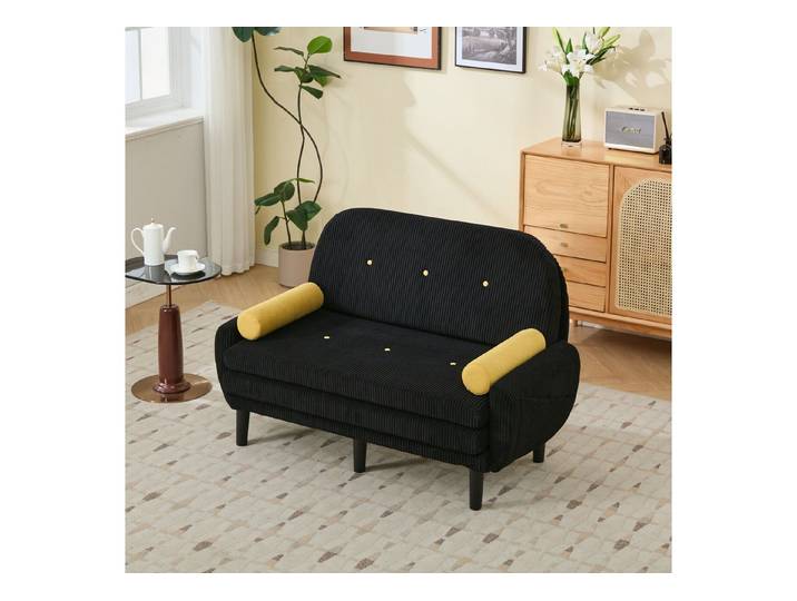 REDOM Sofa Cord Loveseat Loungesofa, geeignet als Daybed und Relaxsessel mit Stauraum, Schlafsofa
