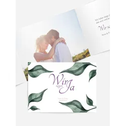 Hochzeitseinladung selbst gestalten mit Spruch und Fotos im Onlinedesigner bei Meine-Kartenmanufaktur.de