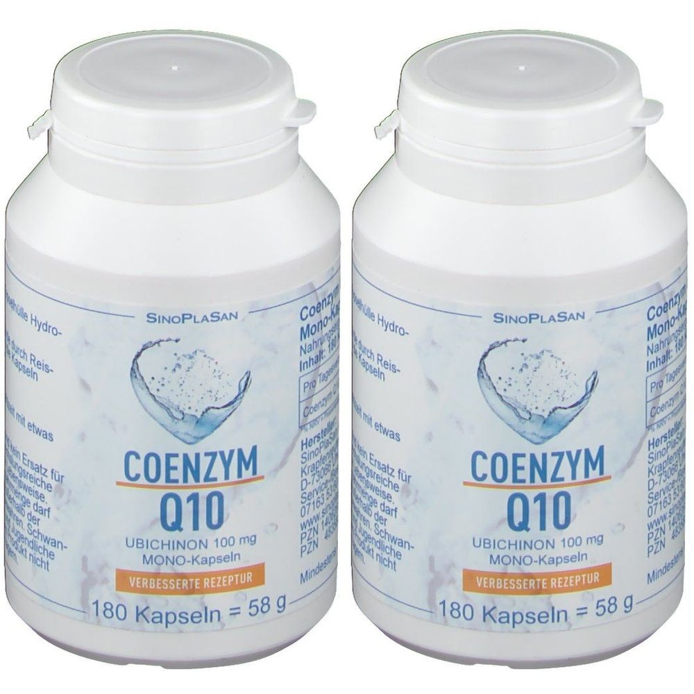 Coenzym Q10 100 mg Ubichinon Mono-Kapseln 2x 2x180 St Kapseln