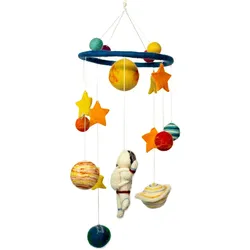 Handmade Felt Mobile - Starman & Planets