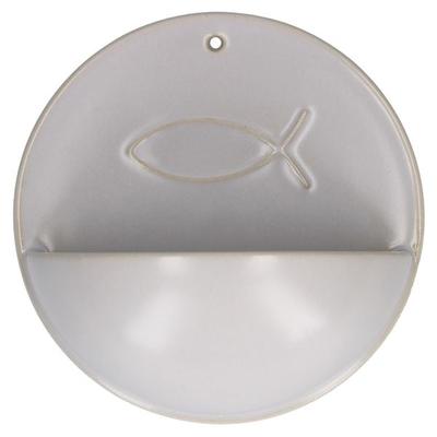 Weihwasserbecken aus Porzellan - Fisch