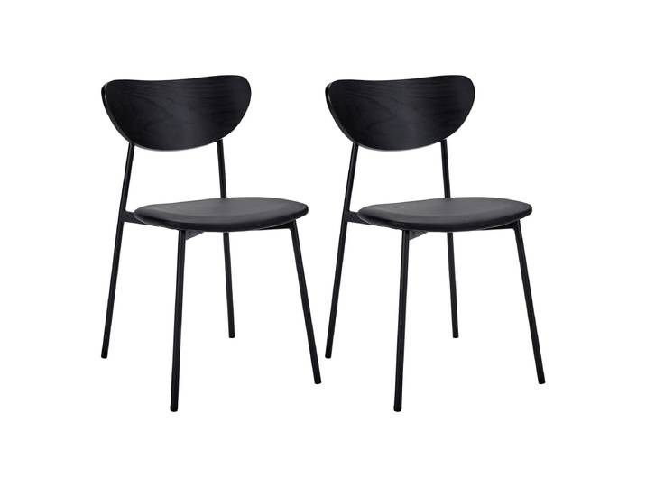 House Doctor - Must Stuhl, schwarz (2er-Set)