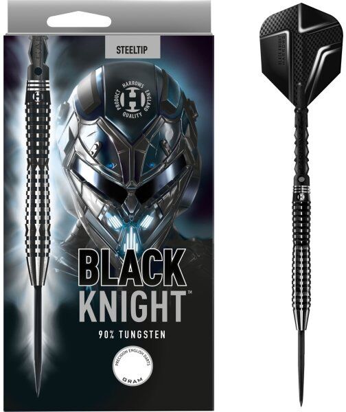 Harrows Black Knight Dartpil 90% Tungsten, 22 Gram, 3 Stk.