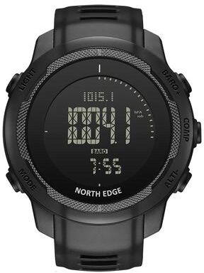 Everyday Crate NORTH EDGE VERTICO Outdoor Sports Watch Carbon Fiber Digital Hiking Watch With Altimeter Compass black