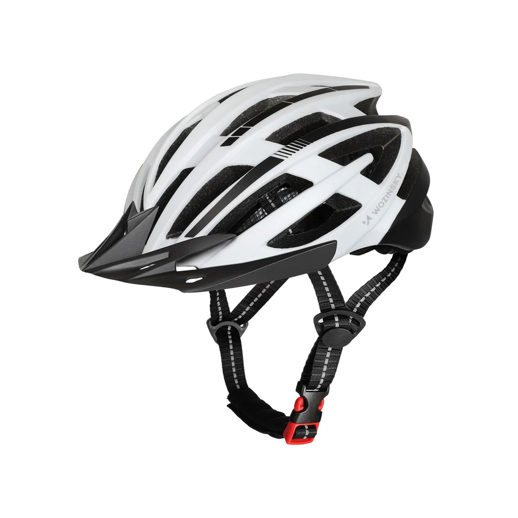 MTB Fahrradhelm mit Visier und USB LED Rücklicht verstellbar Größe M