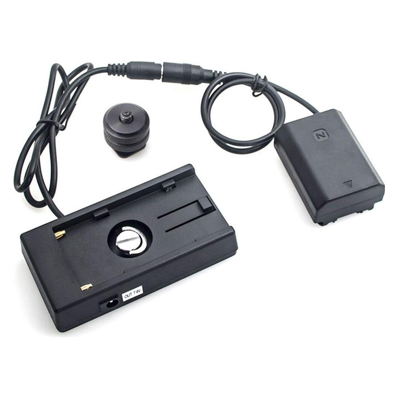 Caruba Sony NP FZ100 Volldecodierung Dummy Batterie + F970 Batteriezwickel (gerades Kabel) (Kamera Akku) (D190791)