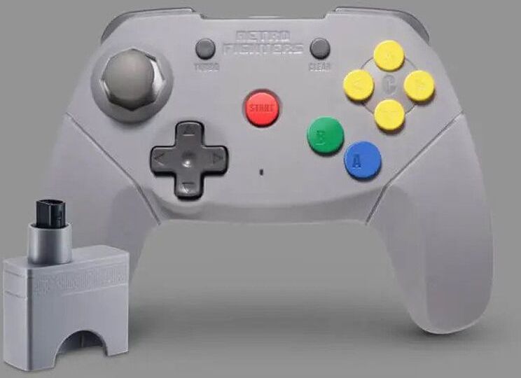 Retro Fighters Brawler64 Langaton N64 Ohjain Harmaa