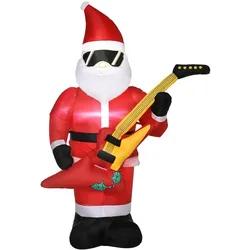 Outsunny - aufblasbarer  Weihnachtsmann - 215 cm - rot