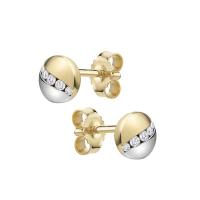 Paar Ohrstecker CELESTA, gold (gelb), Ohrringe, Damen, one-size, Gold