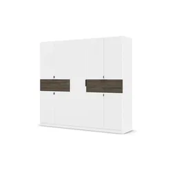 Drehtürenschrank  Thurso ¦ weiß ¦ Maße (cm): B: 226 H: 210