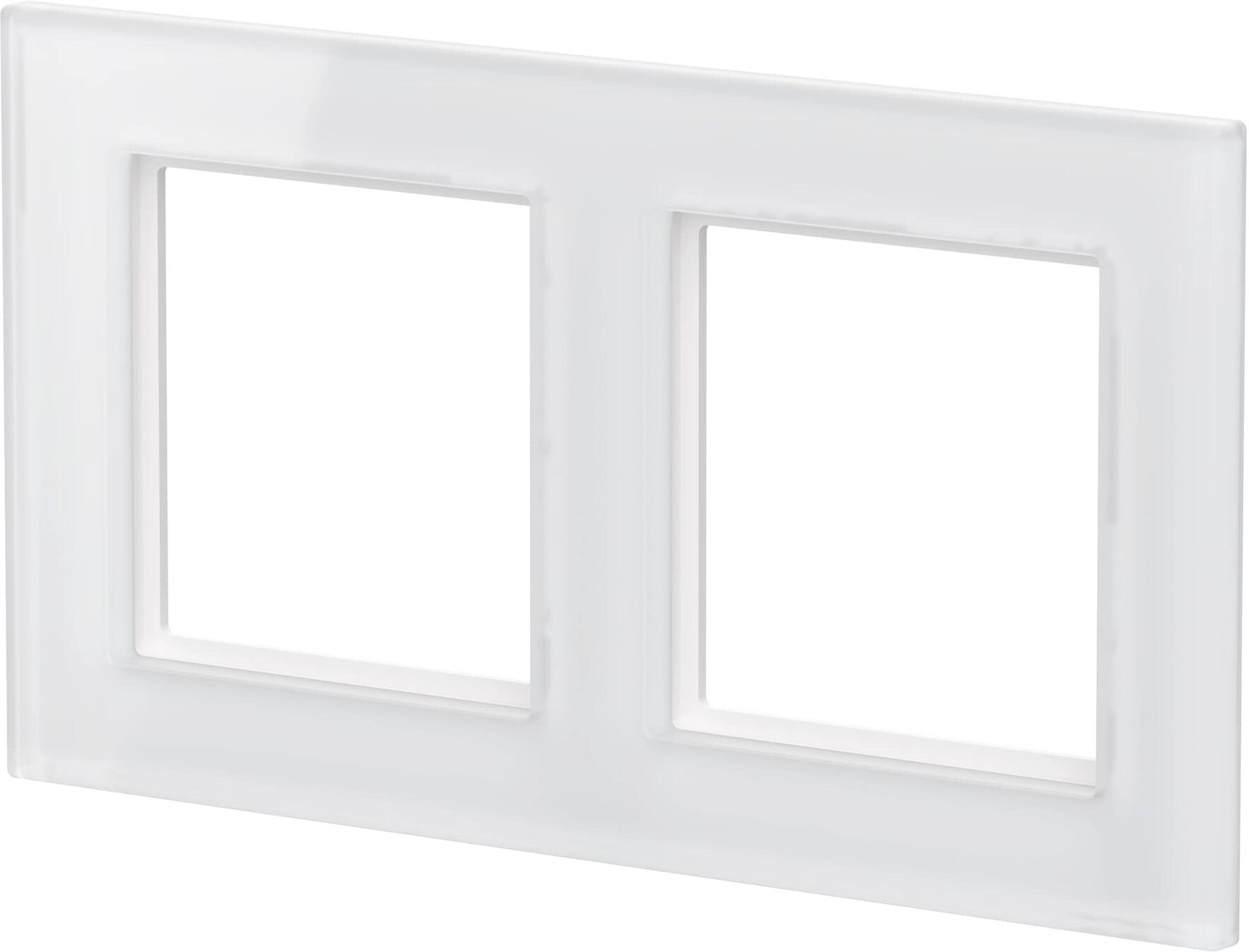 HOMEMATIC IP Smart-Home-Zubehör "Glasrahmen – 2-fach", weiß, B:12,5cm H:5cm T:16cm, Smart-Home-Stationen, Smart-Home-Zubehör
