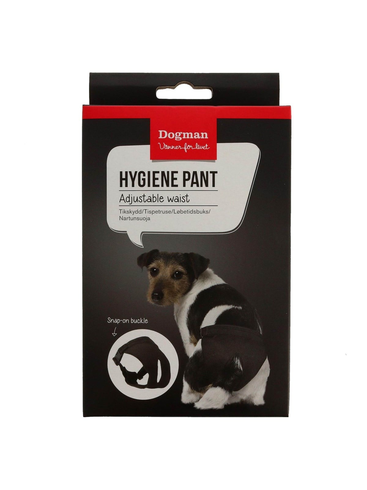 Dogman Adjustable Female Dog Diaper L 45-58cm