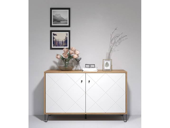 Sideboard Touch , Artisan Eiche / weiß