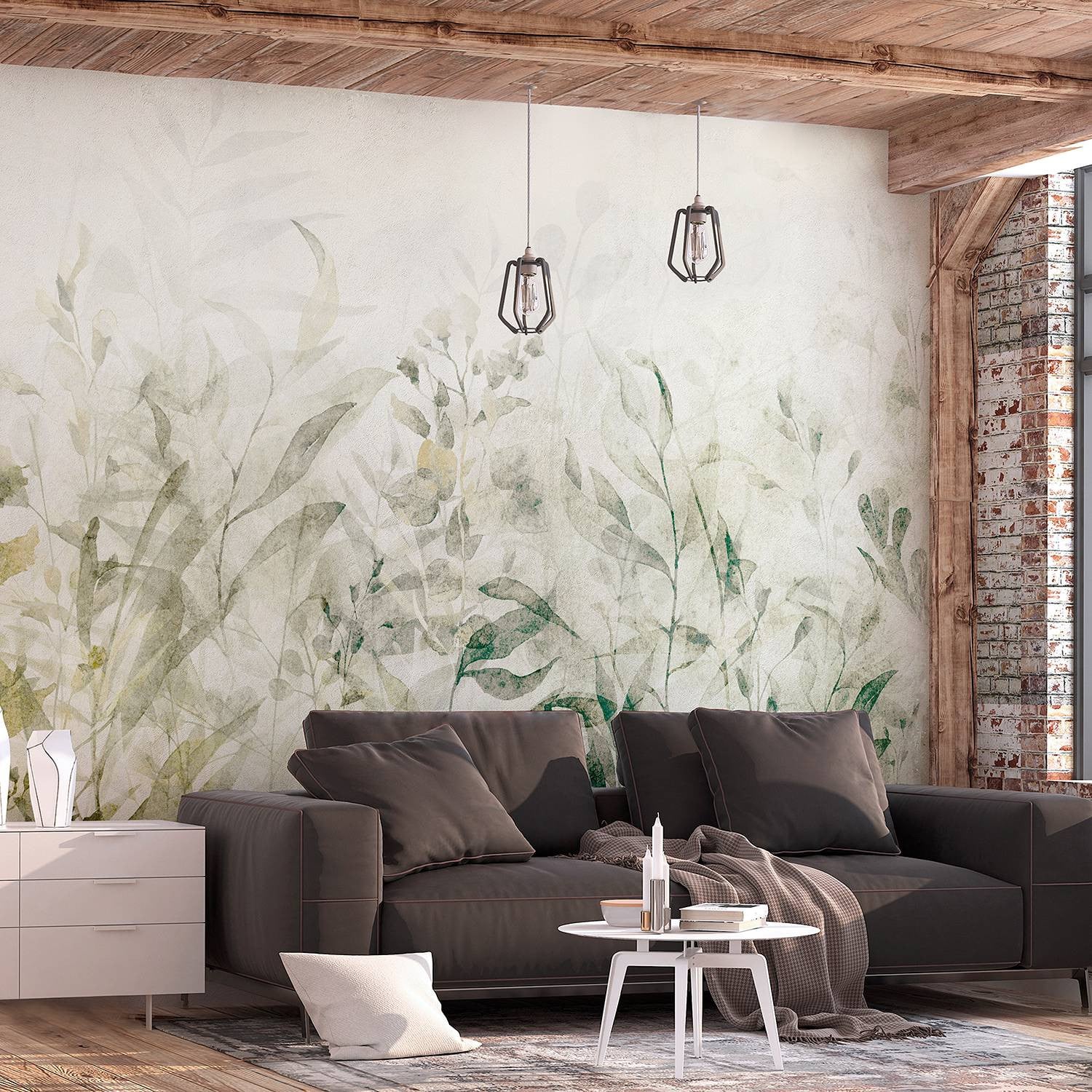 home24 Vlies-fotobehang Holiday Memory, groen, 400 cm