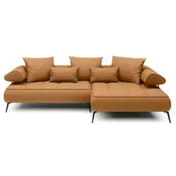 Ecksofa Seledo Stoff Orange Amber