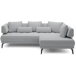 Ecksofa Giotto Stoff Blau Hellblau