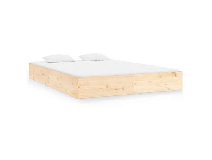 ESTINK® Structure de lit adulte/enfant - sans matelas - bois massif 150x200 cm - @6847@