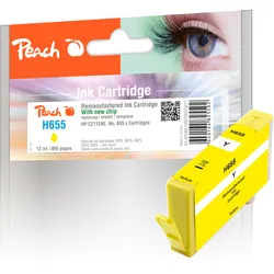 Peach Tintenpatrone gelb kompatibel zu HP No. 655 y, CZ112AE