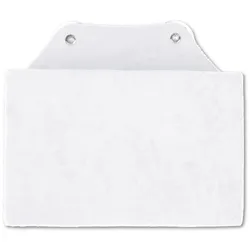 Bestlivings Badewannen Kissen mit Saugnäpfen 16 x 25 cm - Weiß