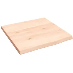 vidaXL Wandregal 40x40x2 cm Massivholz Eiche Unbehandelt