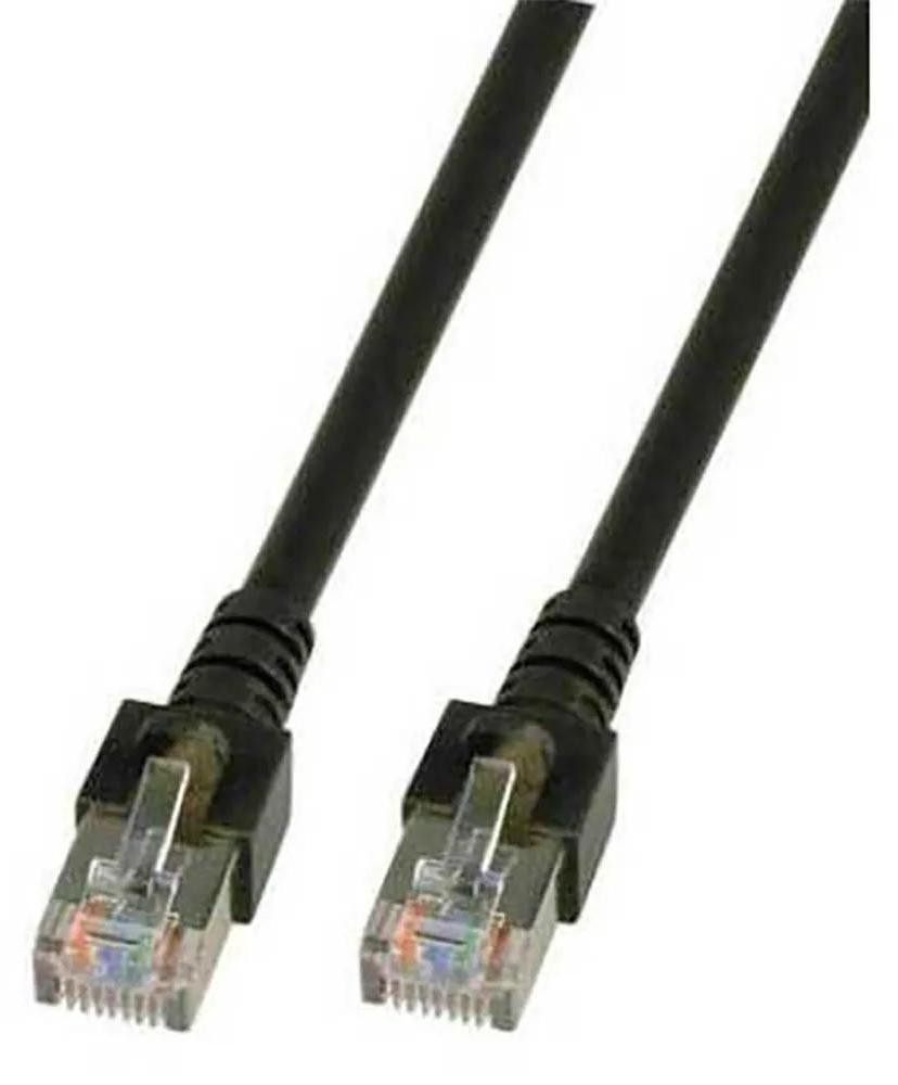 EFB RJ45 Patchkabel SF/UTP Cat.5e Schwarz 3m