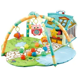Moni Activity Center Happy Farm JL625-1A, Spielbogen 30 Spielbälle, kleines Haus