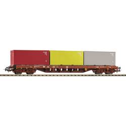 Piko H0 24539 Tragwagen DC Vierachsiger Containerwagen der SNCB in Epoche V. beladen mit drei einzeln abnehmbaren Containern.