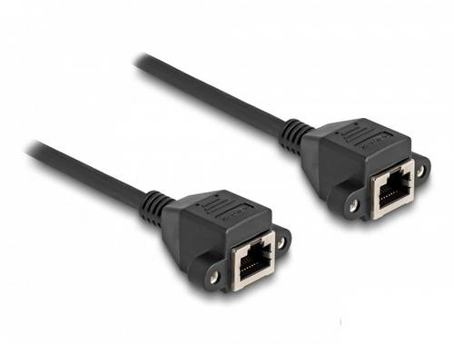 Delock 80199 RJ50 Patchkabel S/FTP 1.00m Schwarz 1St.