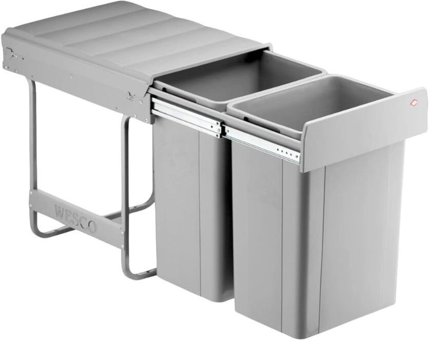Wesco Traditionline Big Bio-Double Bin Gray 52L