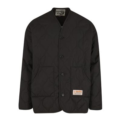 Allwetterjacke ANOTHER COTTON LAB "Another Cotton Lab Another Padded Jacket", Damen, Gr. L, schwarz, 100% Polyester, mehrfarbig, normal, amerikanischer Ausschnitt, Jacken