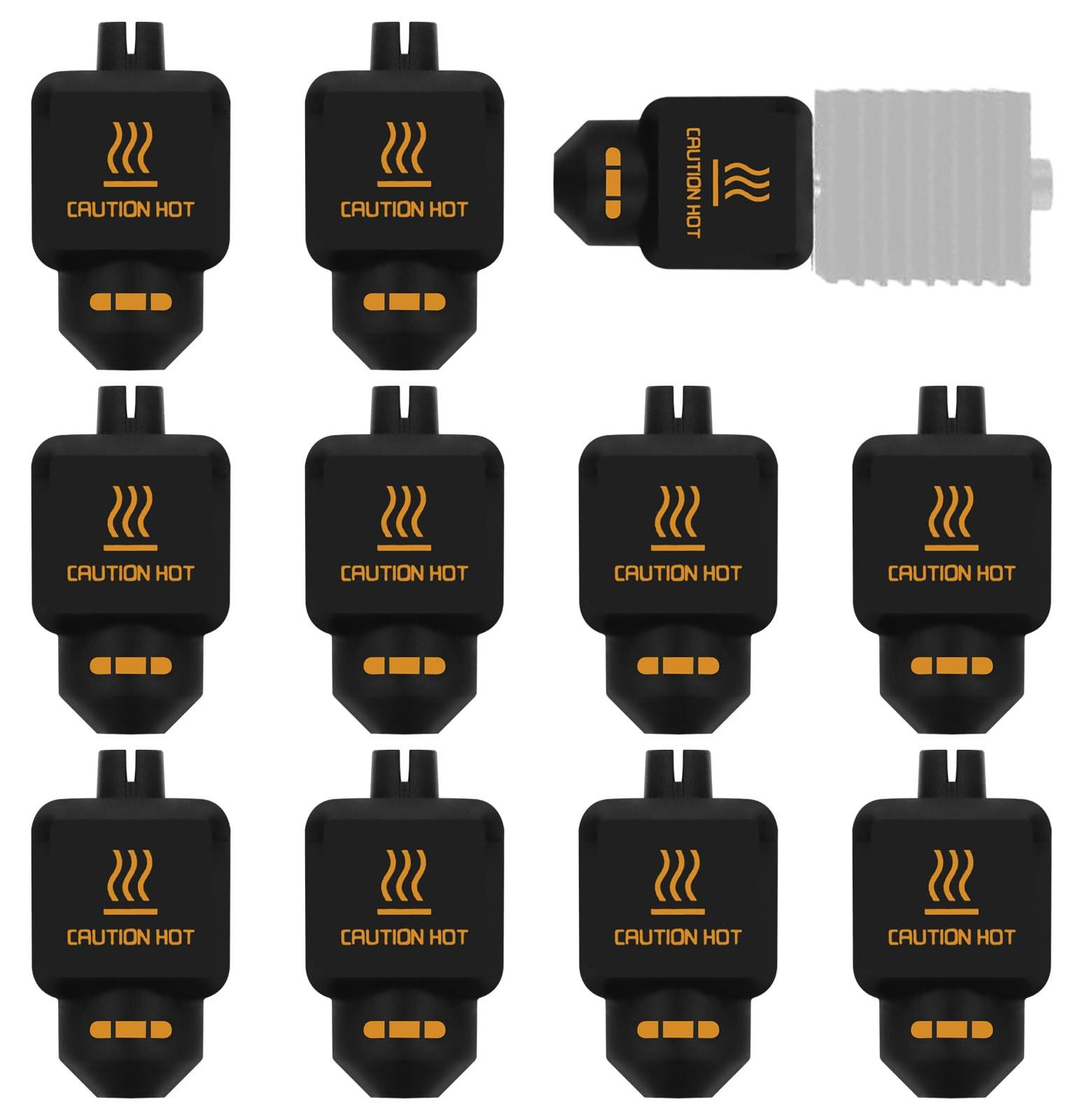 Selius 10 stuks hittebestendige siliconen hoesjes voor hotend van 3D-printer