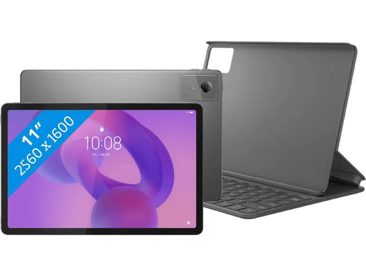 Lenovo Idea Tab 11 inch 128GB Wifi Grijs met Stylus + Toetsenbord Hoes QWERTY