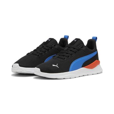 Sneaker PUMA "Anzarun Lite Sneakers Jugendliche", Damen, Gr. 35,5, schwarz hyperlink blau weiß rotmazing, Obermaterial: Synthetik, Textil; Futter: Textil; Innensohle: Textil; Laufsohle: Synthetik, Gummi, Schuhe Sneaker