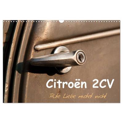 Citroën 2CV Alte Liebe rostet nicht (Wandkalender 2026 DIN A3 quer), CALVENDO Monatskalender