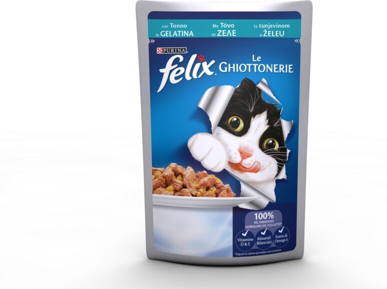 Purina FELIX GHIOTTONERIE CON TONNO IN GELATINA 85GR