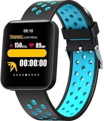Inspired Deals S88 Smart Fitness Watch With Health Tracker, IP67 Waterproof Color Screen Smart Bracelet blue