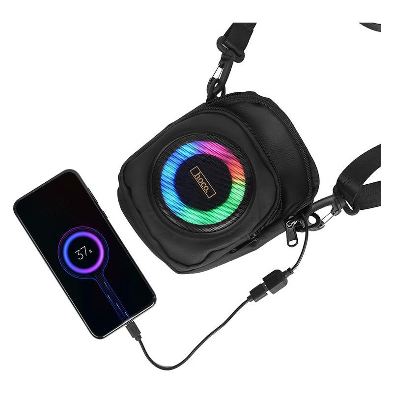 Hoco Other Computer Accessory Wireless speaker 2x 8W 4h HT1 Pro black (4 h) (6942007654623)