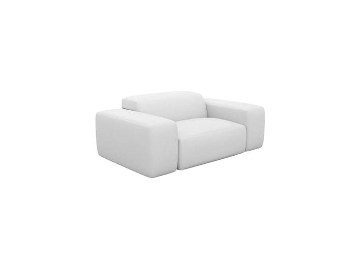 Design Echtleder Designsessel „Alviera“ mit Relaxfunktion Echtleder Weiss BLOOMINGLOFT Collection