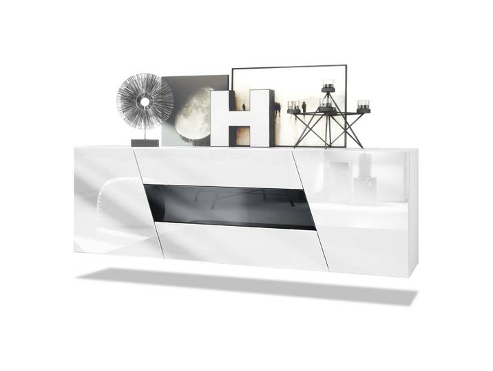 SIDEBOARD Houston Schwarz Hochglanz