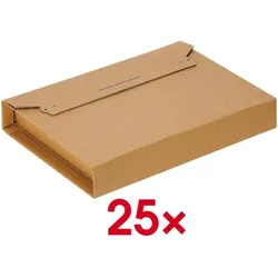 Quali Well Versandkarton Buchverpackung »Multiwell MW-362-E« sehr groß 6,1 L braun, 32.8x7.8x25.3 cm